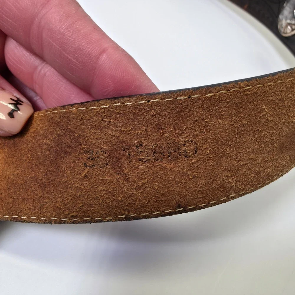 Vintage Justin Western Belt Mens 31